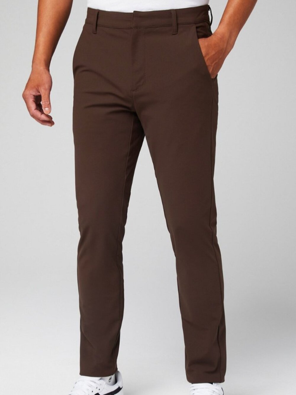 Fabletics The Don Trouser, Slim Fit, Cacao (Brown) 30WX30L, EUC